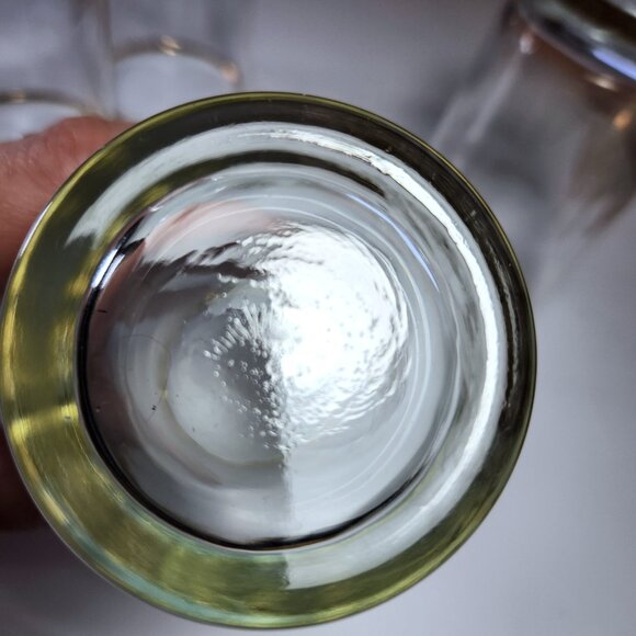 Vintage Schooner Ship Highball Glasses Gold Embossed Mid Century Barware - Picture 11 of 11